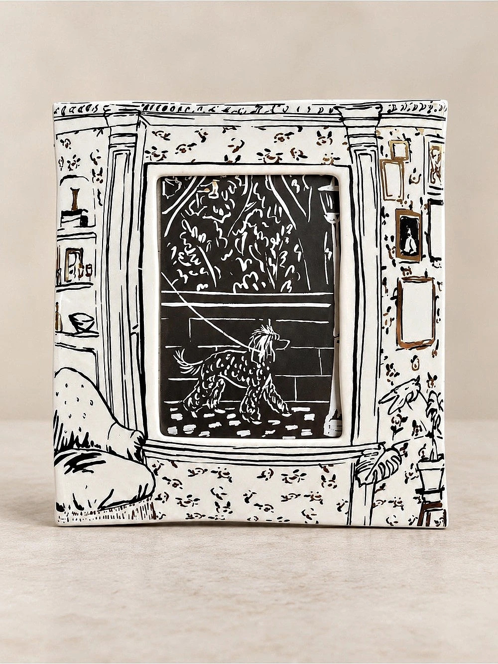 Anthropologie Windowview Picture Frame White & Black